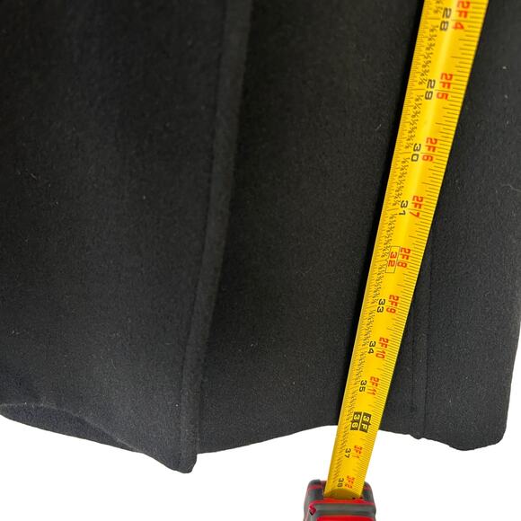 Diane von Furstenberg Womens Vintage Wool Cashmere Military Coat Sz. 2 Black - Picture 4 of 16